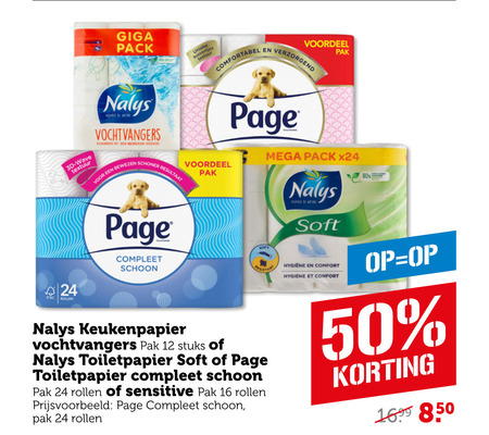 Nalys   toiletpapier, keukenpapier folder aanbieding bij  Coop - details