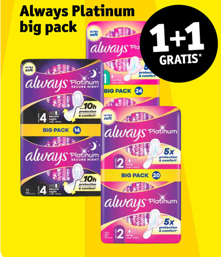 Always   inlegkruisjes, maandverband folder aanbieding bij  Kruidvat - details