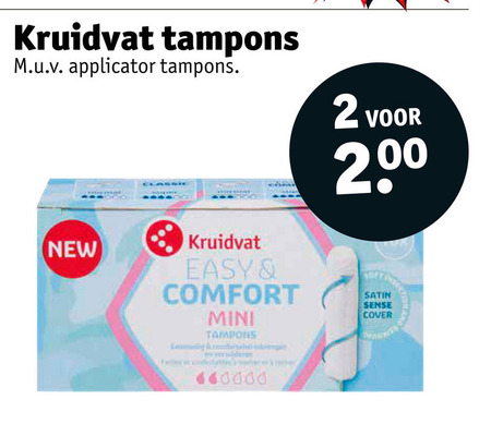 Kruidvat Huismerk   tampons folder aanbieding bij  Kruidvat - details