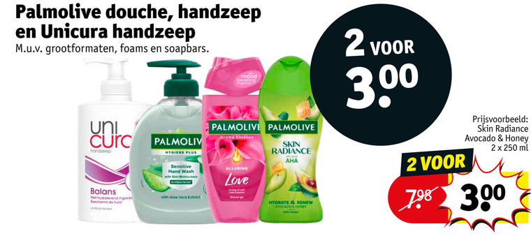 Unicura   douchegel, handzeep folder aanbieding bij  Kruidvat - details