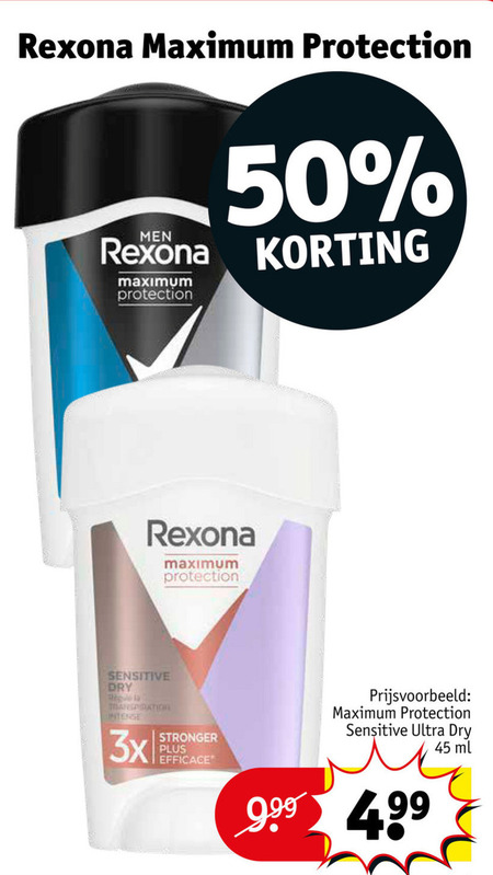 Rexona   deodorant folder aanbieding bij  Kruidvat - details