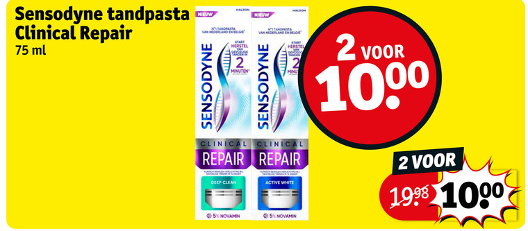 Sensodyne   tandpasta folder aanbieding bij  Kruidvat - details