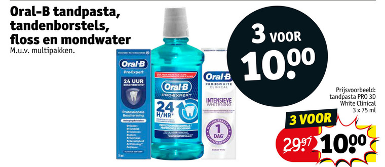 Oral-B   mondwater, tandenborstel folder aanbieding bij  Kruidvat - details
