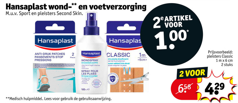 Hansaplast   wondverzorging, pleister folder aanbieding bij  Kruidvat - details
