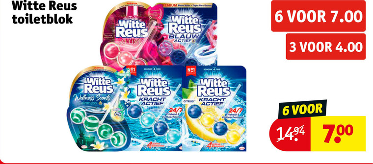 Witte Reus   toiletblok folder aanbieding bij  Kruidvat - details