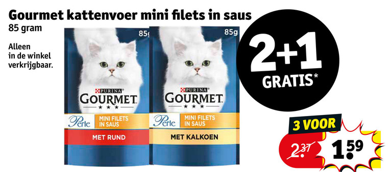 Gourmet   kattenvoer folder aanbieding bij  Kruidvat - details