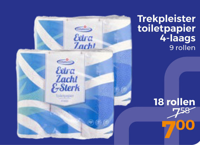 Trekpleister Huismerk   toiletpapier folder aanbieding bij  Trekpleister - details