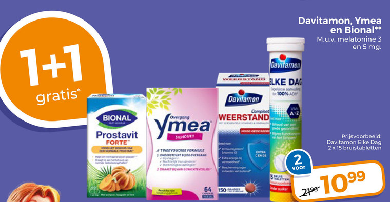 Bional   vitamine, multivitaminen folder aanbieding bij  Trekpleister - details