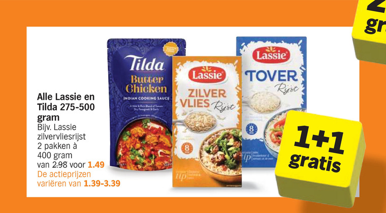 Lassie   rijst folder aanbieding bij  Albert Heijn - details