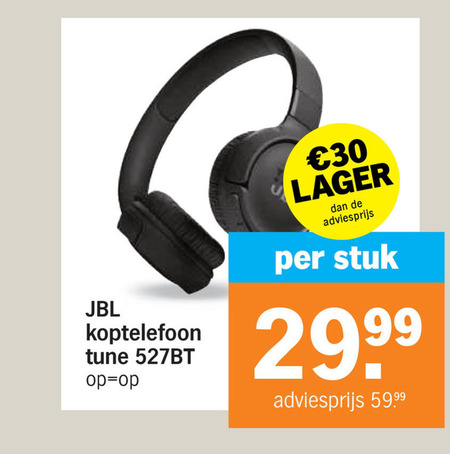 JBL   koptelefoon folder aanbieding bij  Albert Heijn - details
