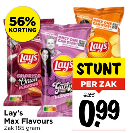 Lays   chips folder aanbieding bij  Vomar - details