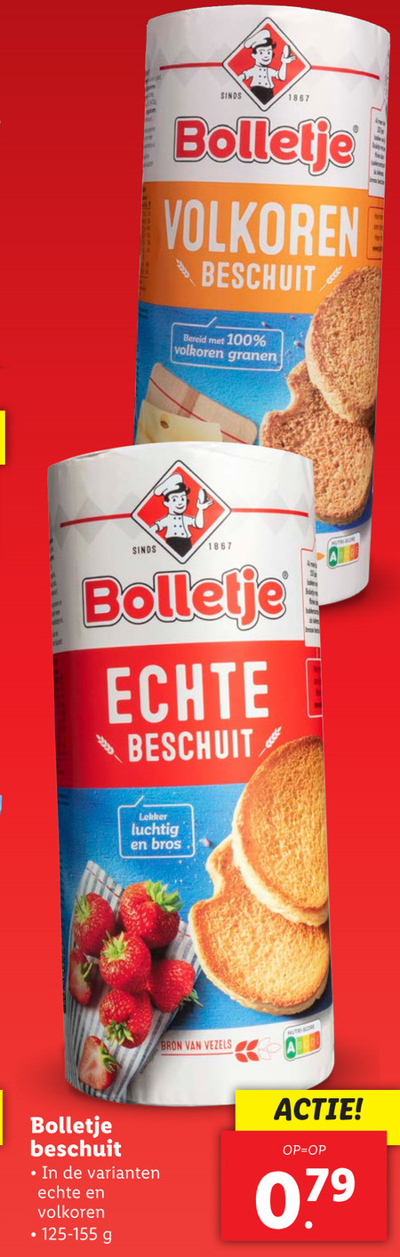 Bolletje   beschuit folder aanbieding bij  Lidl - details