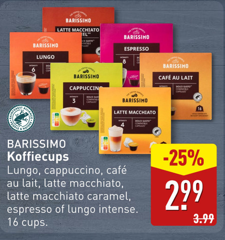 Barissimo   dolce gusto capsules folder aanbieding bij  Aldi - details