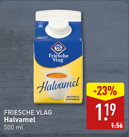 Friesche Vlag   koffiemelk folder aanbieding bij  Aldi - details
