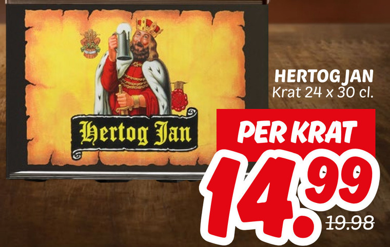 Hertog Jan   krat bier folder aanbieding bij  Dekamarkt - details