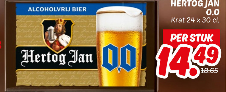 Hertog Jan   alcoholvrij bier folder aanbieding bij  Dekamarkt - details
