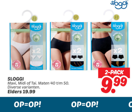 Sloggi   damesslip folder aanbieding bij  Dekamarkt - details