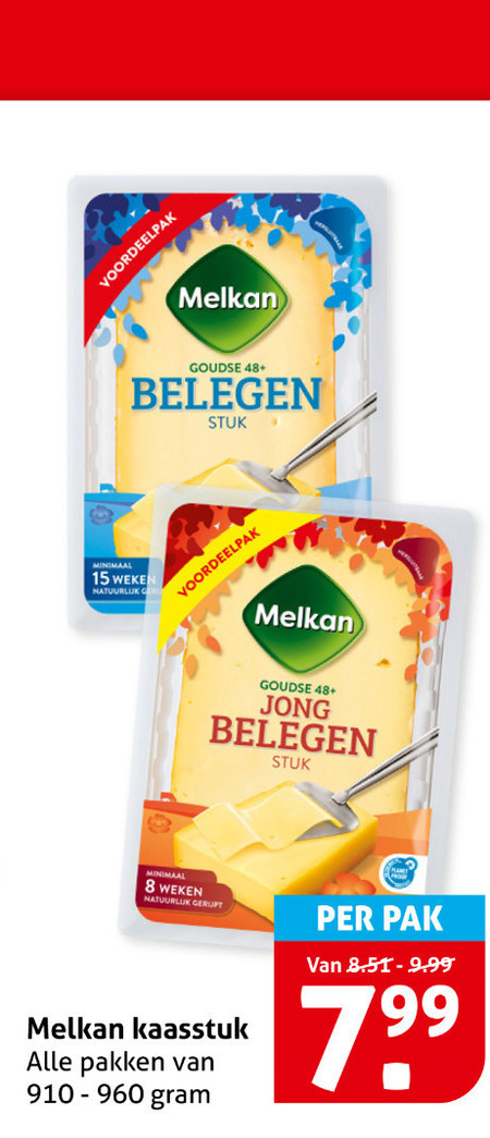 Melkan   kaas folder aanbieding bij  Hoogvliet - details
