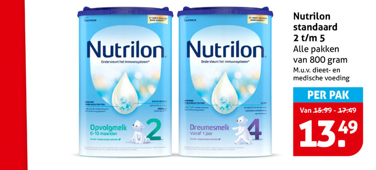 Nutrilon   opvolgmelk folder aanbieding bij  Hoogvliet - details