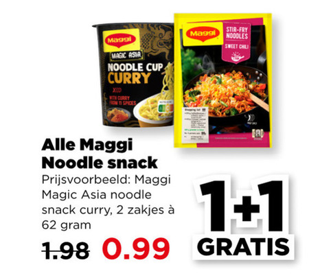 Maggi   noodles folder aanbieding bij  Plus - details