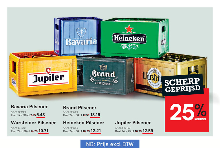Bavaria   krat bier folder aanbieding bij  Sligro - details