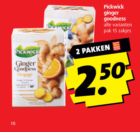 Pickwick   thee folder aanbieding bij  Boni - details