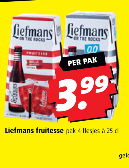 Liefmans   rose bier folder aanbieding bij  Boni - details