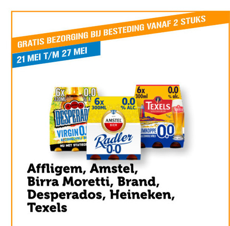 Amstel   alcoholvrij bier folder aanbieding bij  Coop - details