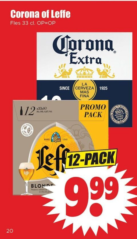 Corona   speciaalbier folder aanbieding bij  Dirk - details