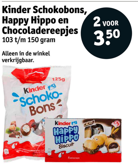 Kinder   chocolade folder aanbieding bij  Kruidvat - details