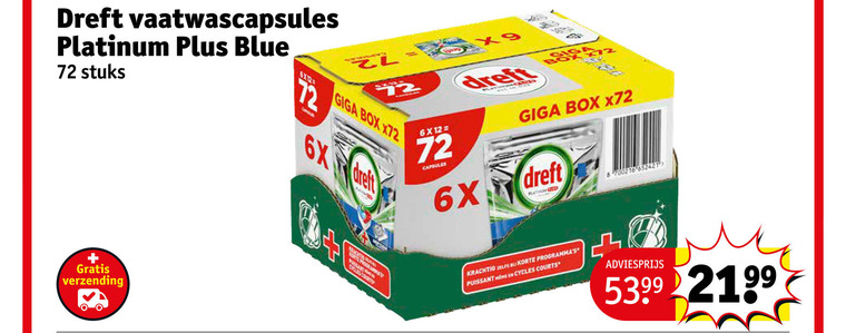 Dreft   vaatwasmiddel folder aanbieding bij  Kruidvat - details