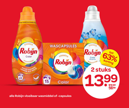 Robijn   wasmiddel folder aanbieding bij  Spar - details