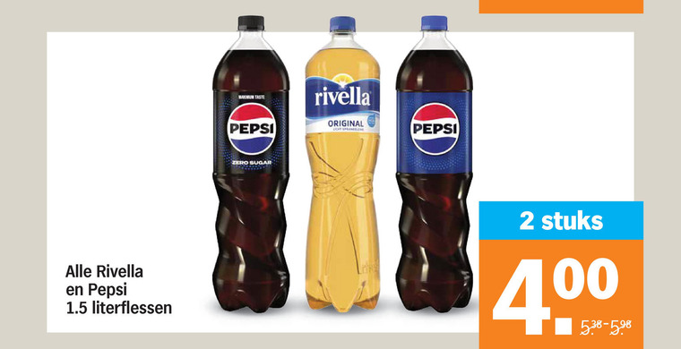 Pepsi   frisdrank, cola folder aanbieding bij  Albert Heijn - details