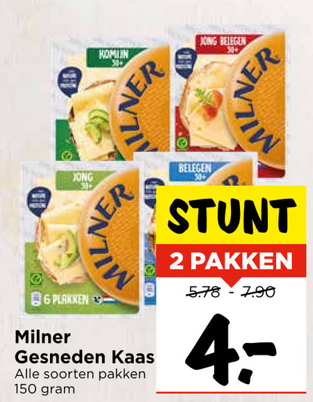 Milner   kaasplakken folder aanbieding bij  Vomar - details