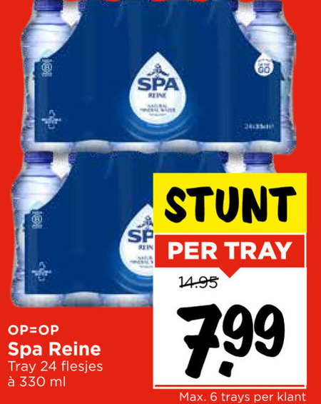 Spa   mineraalwater folder aanbieding bij  Vomar - details