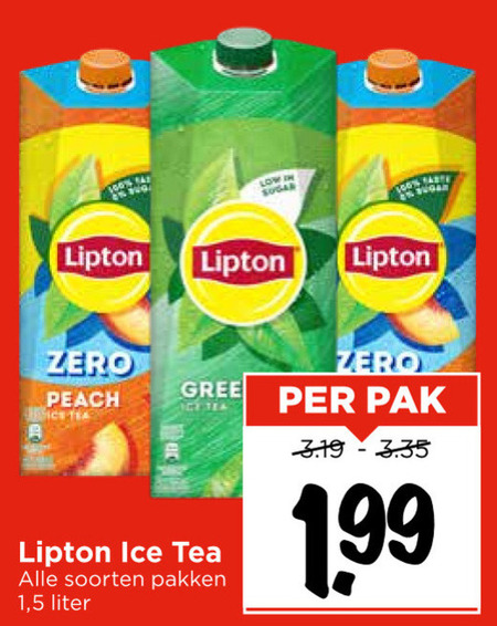 Lipton   ice tea folder aanbieding bij  Vomar - details