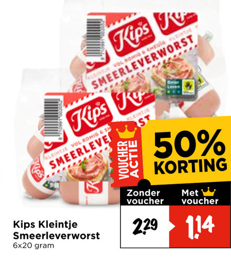 Kips   leverworst folder aanbieding bij  Vomar - details