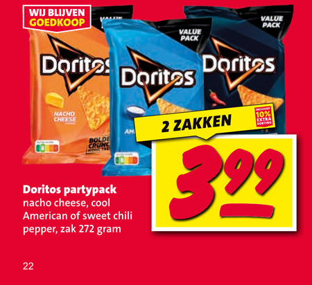 Doritos   chips folder aanbieding bij  Nettorama - details