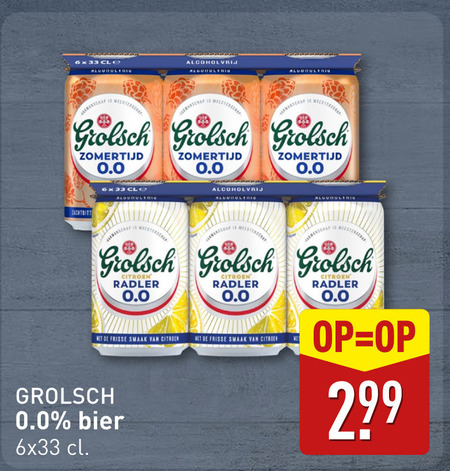Grolsch   alcoholvrij bier folder aanbieding bij  Aldi - details