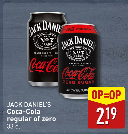 Jack Daniels   mixdrank folder aanbieding bij  Aldi - details