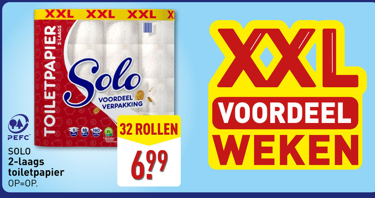 Solo   toiletpapier folder aanbieding bij  Aldi - details