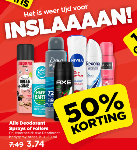 Axe   deodorant folder aanbieding bij  Plus - details