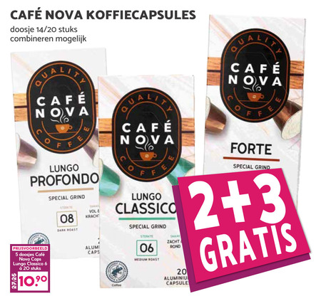 Cafe Nova   koffiecups folder aanbieding bij  Boons Markt - details
