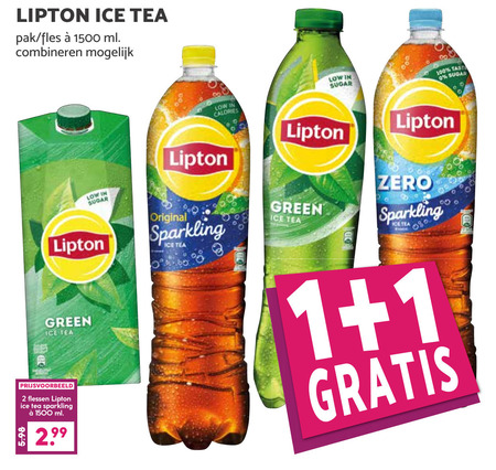 Lipton   ice tea folder aanbieding bij  Boons Markt - details
