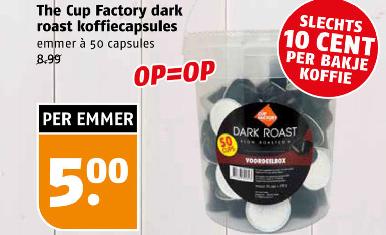 The Cup Factory   koffiecups folder aanbieding bij  Poiesz - details