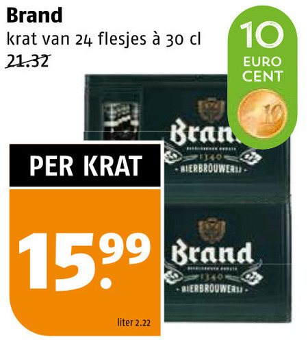 Brand   krat bier folder aanbieding bij  Poiesz - details