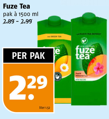 Fuze Tea   ice tea folder aanbieding bij  Poiesz - details