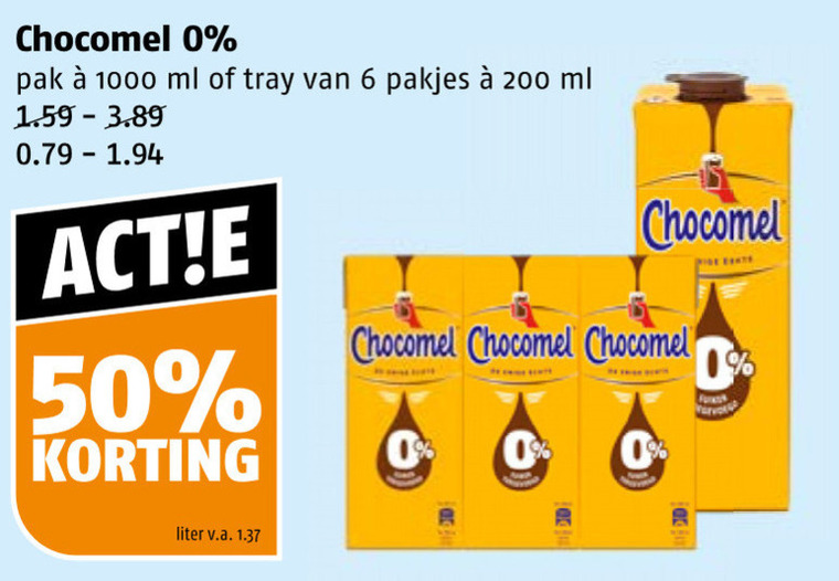 Chocomel   chocolademelk folder aanbieding bij  Poiesz - details