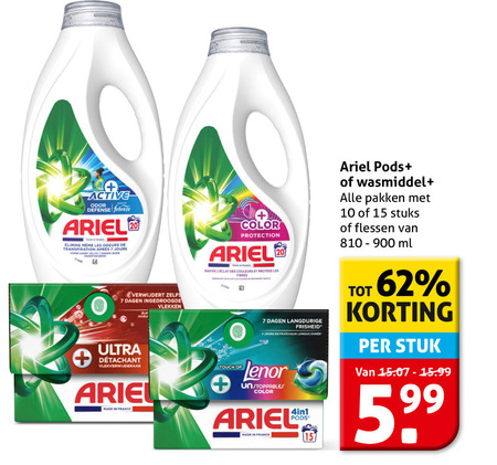 Lenor   wasmiddel folder aanbieding bij  Hoogvliet - details