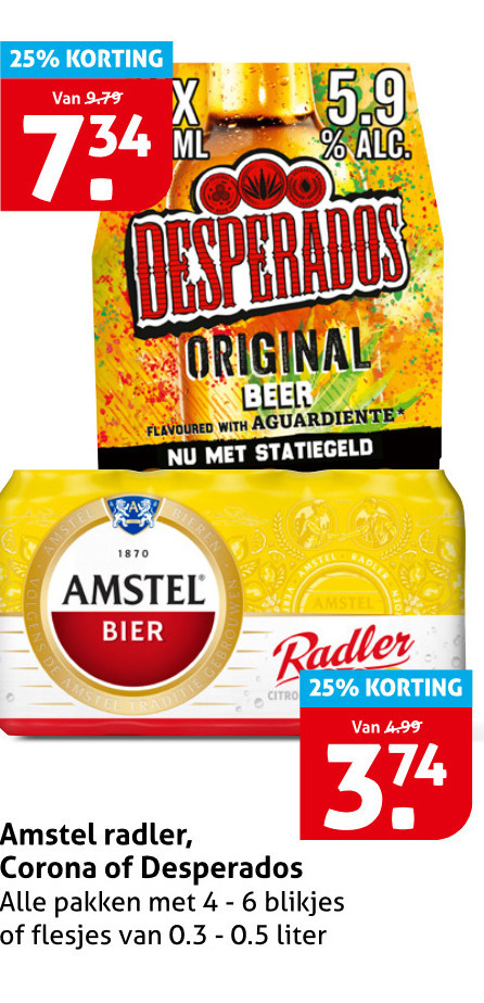 Desperados   speciaalbier folder aanbieding bij  Hoogvliet - details